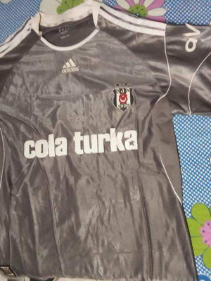 Besiktas 2010-2011 team fourth appearance shirt used, size XL