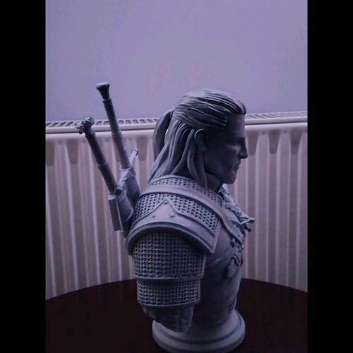 Gerald of Rivia The Witcher bust like new 3D printed 29.5 cm