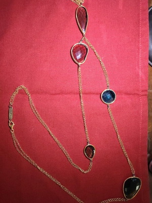 Anna Maria Mazaraki necklace like new, about 80 cm, gold color