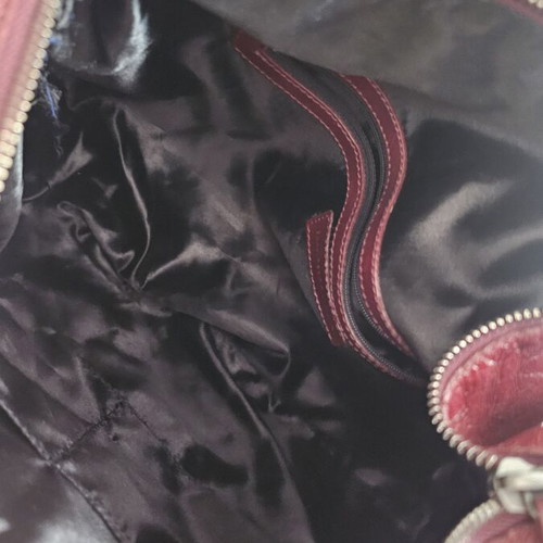 Francesco Biasia shoulder bag like new, leather, burgundy