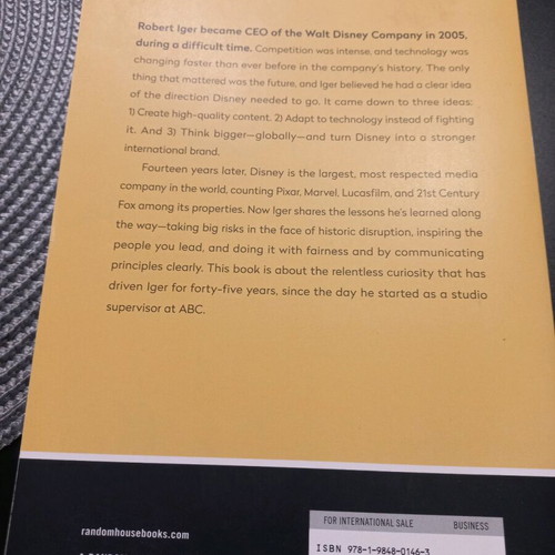 The Ride of a Lifetime book like new, English