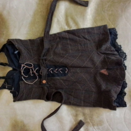 Lormar wool dress like new, size S-M, black and brown