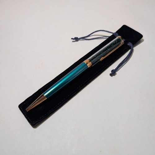 Swarovski Crystalline Green pen with rose-gold details new