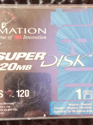 Δισκέτα Imation Super120 mb μεταχειρισμένη, vintage, made in USA 1997