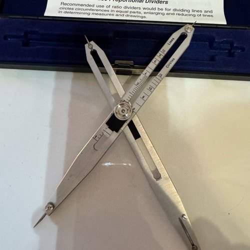 Proportional dividers new, German made precision tools