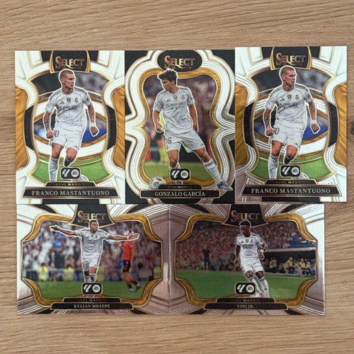 Select Panini La Liga Real Madrid cards like new, set of 5