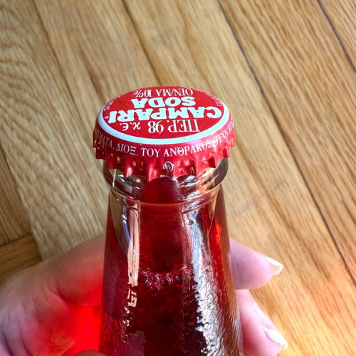 Campari Soda vintage set of 4 decorative bottles