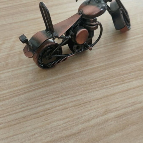 Decorative motorcycle made of metal elements new