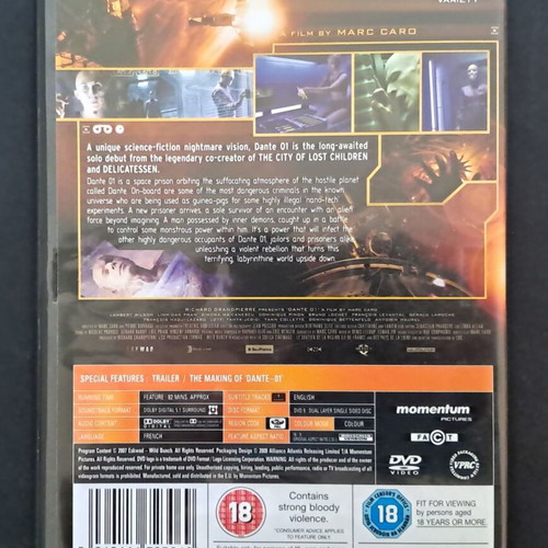 Dante 01 DVD like new with subtitles