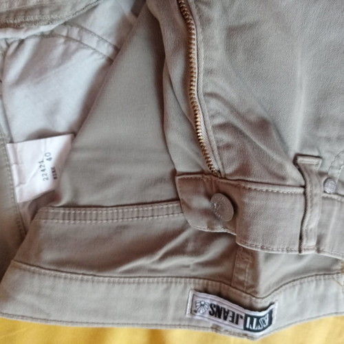 ESTI capri jeans used, khaki