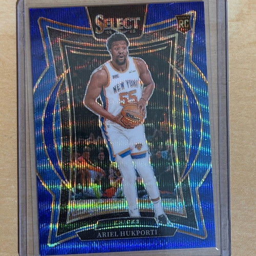 Ariel Hukporti 2024-25 Panini Select Basketball Rookie RC Blue Prizm like new
