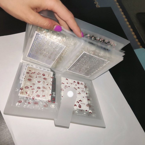 Nail stickers like new with storage book