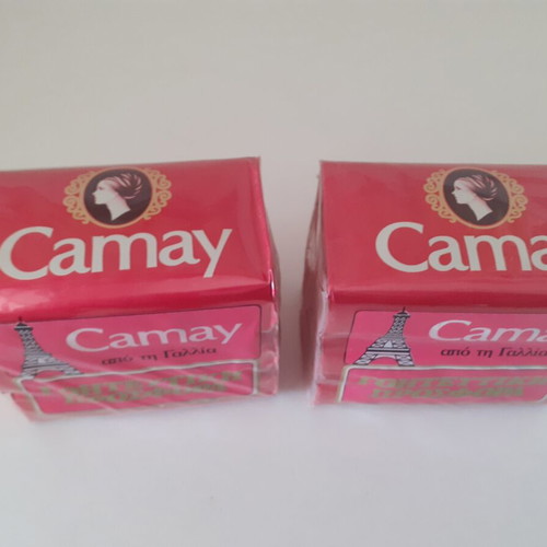 Camay soap bars, sealed packages