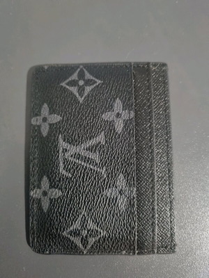 Luis Vuitton card holder like new, black-gray