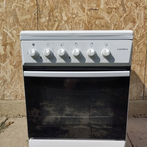 Crown 6041 electric cooker with 4 enamelled burners