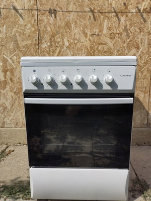 Crown 6041 electric cooker with 4 enamelled burners