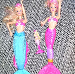 3 Barbie γοργονες μαζί