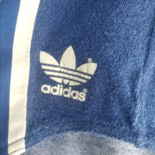 Adidas vintage women's running shorts size S like new, blue and white