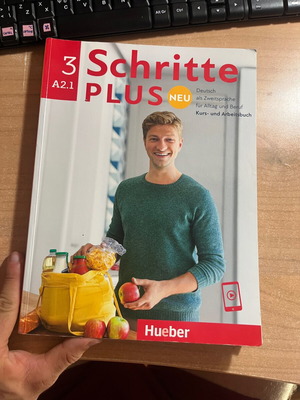 Schritte Plus Neu 3 Kursbuch Arbeitsbuch A2.1 German language book used