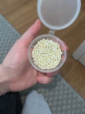 Beads like new, small pearl-like for jewelry making
