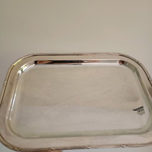 Vintage Papillon silver-plated tray used