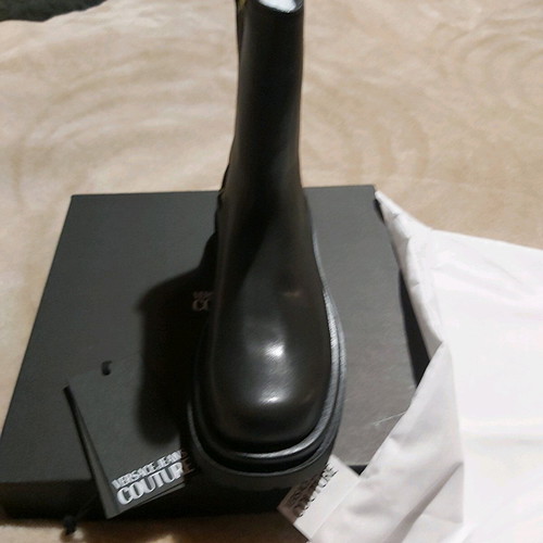 Versace Jeans Couture boots size 39 new, black, oversized
