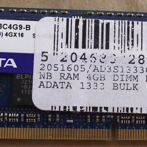 ADATA 4GB DDR3 SO-DIMM 1333MHz RAM for Laptop like new