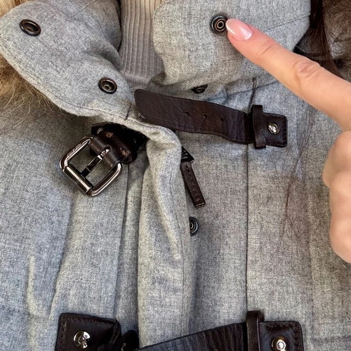 Designer Italian Mabrun Down Winter Jacket like new, with fur and hood
