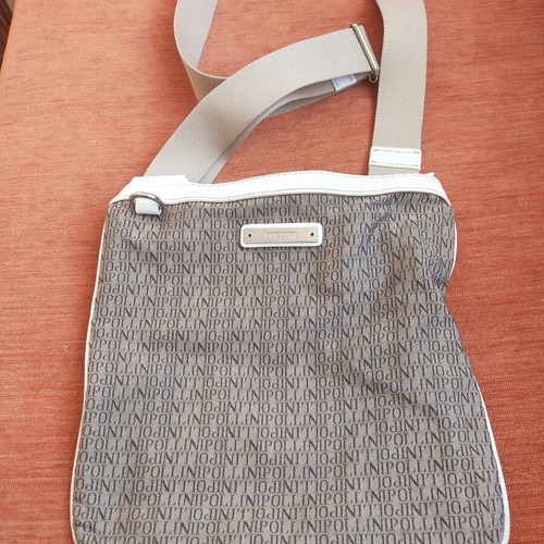 Pollini sports bag used, universal, white and beige