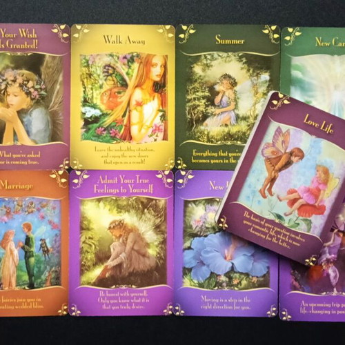 Magical Messages from the Fairies Oracle Cards deck like new, 40 cards