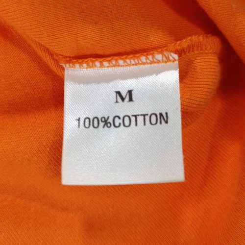 Pontoni orange fitted tank top with rhinestones, size M