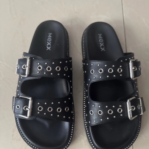 Mexx women's slippers like new, size 39, black