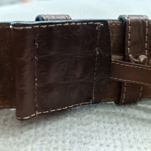 Marja Kurki leather belt brown like new, size 80