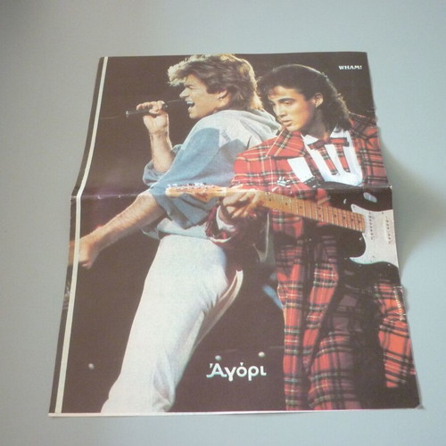Wham! / Boy George double collectible poster used from Agori magazine