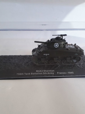 Συλλεκτικό άρμα μάχης M4A3 Sherman 1/43 καινούργιο με πλεξιγκλάς
