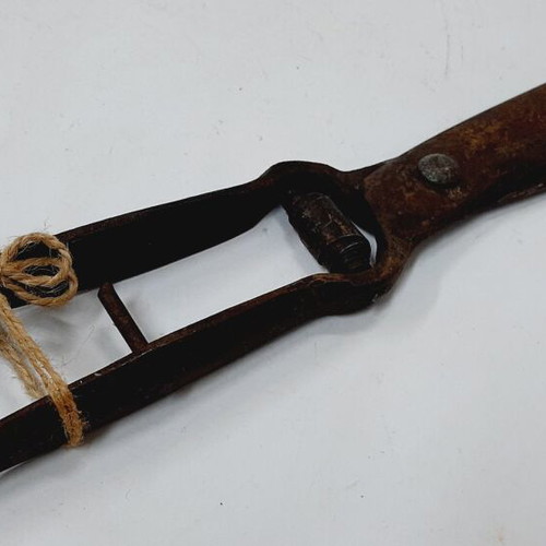 Antique hand sheep and goat shears used, metal construction