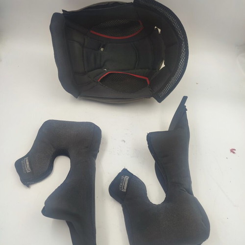 AGV K3 Helmet Liner Set used, top and cheek pads, medium size