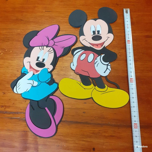 Disney Mickey and Minnie decorative foam figures new, set of 2
