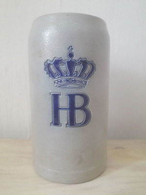 HB beer mug used, 1 l capacity