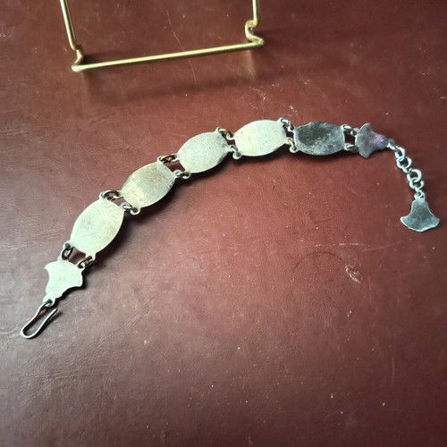 Egyptian bracelet with stones, like new, turquoise and silver