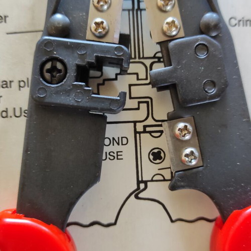 Telephone press for 6p phone plug, cutter and stripper, new