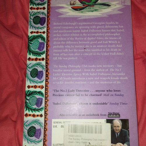 The Sunday Philosophy Club by Alexander McCall Smith like new, English
