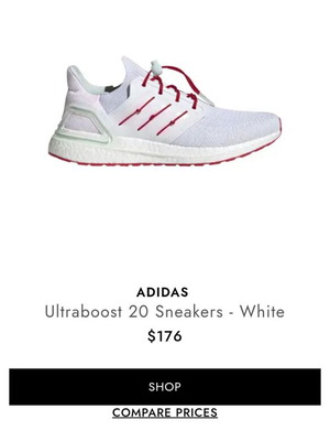 Adidas Ultra Boost 20 γυναικεία σαν καινούργια, άσπρα, μέγεθος 38