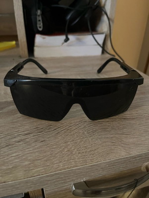 Sunglasses new, plastic, black