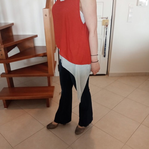Asymmetrical linen top 2-piece set like new, Achilleas Accessories