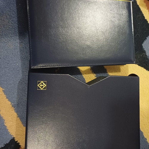Vario Classic binder with rings and Leuchtturm case blue new