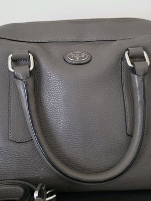 Tous δερμάτινη τσάντα χειρός μεταχειρισμένη, γκρι