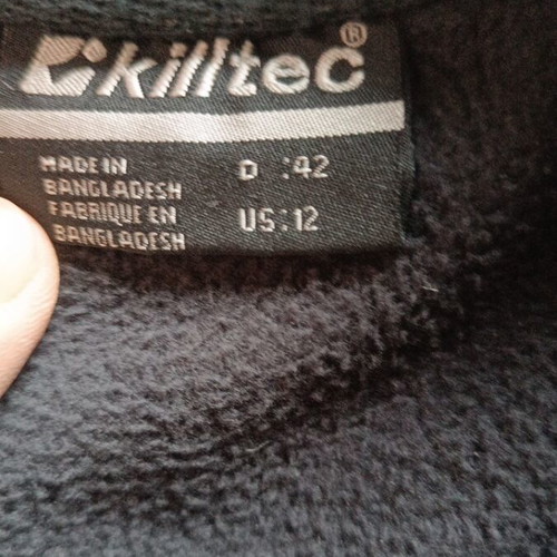Killtec fleece shirt like new, black, for 12-13 years old