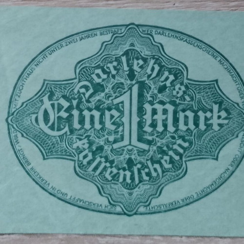 Reichsbanknote banknotes used, set of 5, Germany 1922-1923