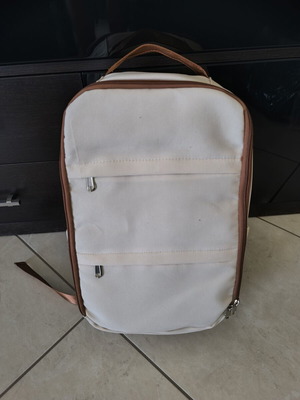 Backpack new, beige color